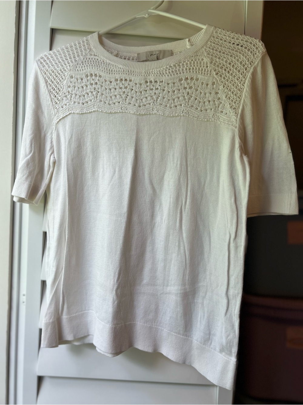 LOFT crochet top